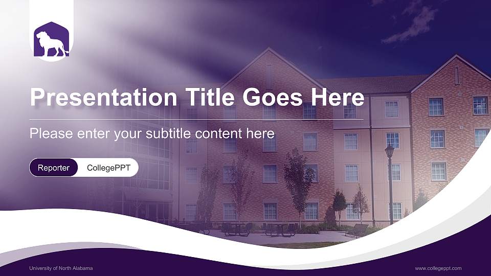 University of North Alabama Lecture Sharing and Networking Event PPT Template16:9 ratio PPT effect preview image