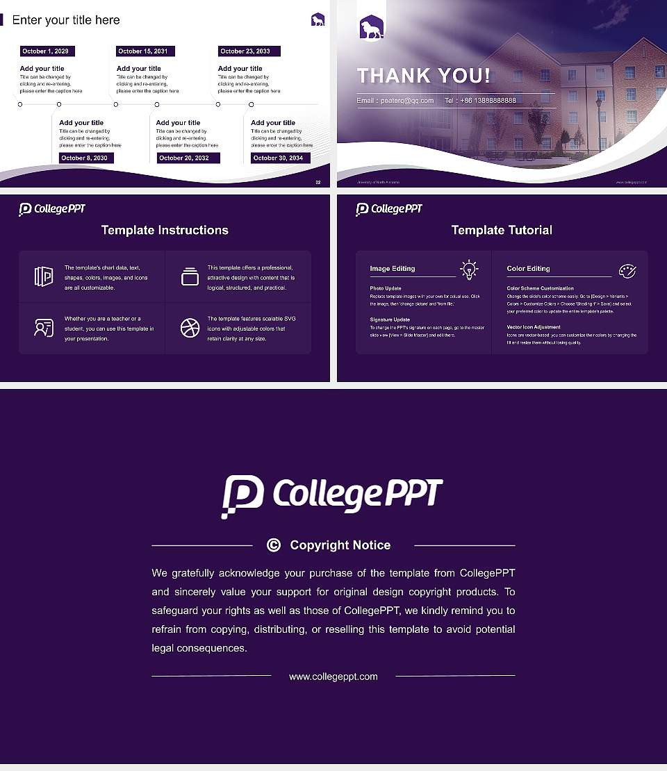 University of North Alabama Lecture Sharing and Networking Event PPT Template16:9 ratio PPT effect preview image4