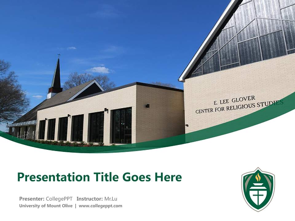 University of Mount Olive Course/Courseware Creation PPT Template4:3 ratio PPT effect preview image5