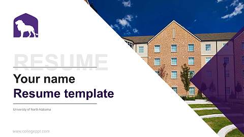 University of North Alabama Resume PPT Template