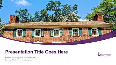 University of Montevallo Course/Courseware Creation PPT Template