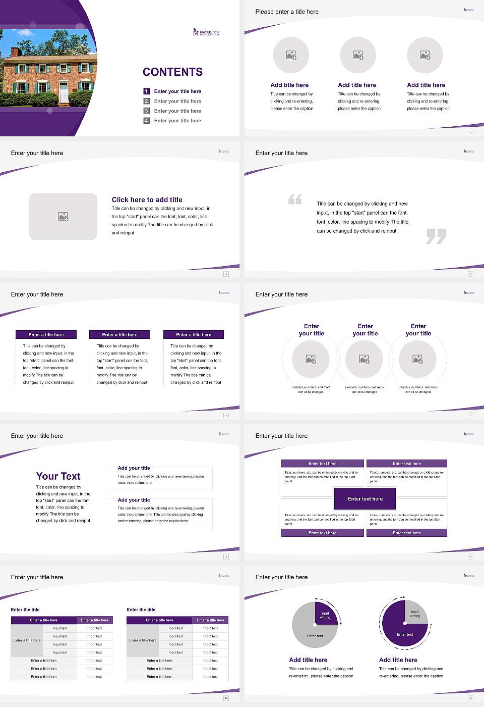 University of Montevallo Course/Courseware Creation PPT Template16:9 ratio PPT effect preview image2