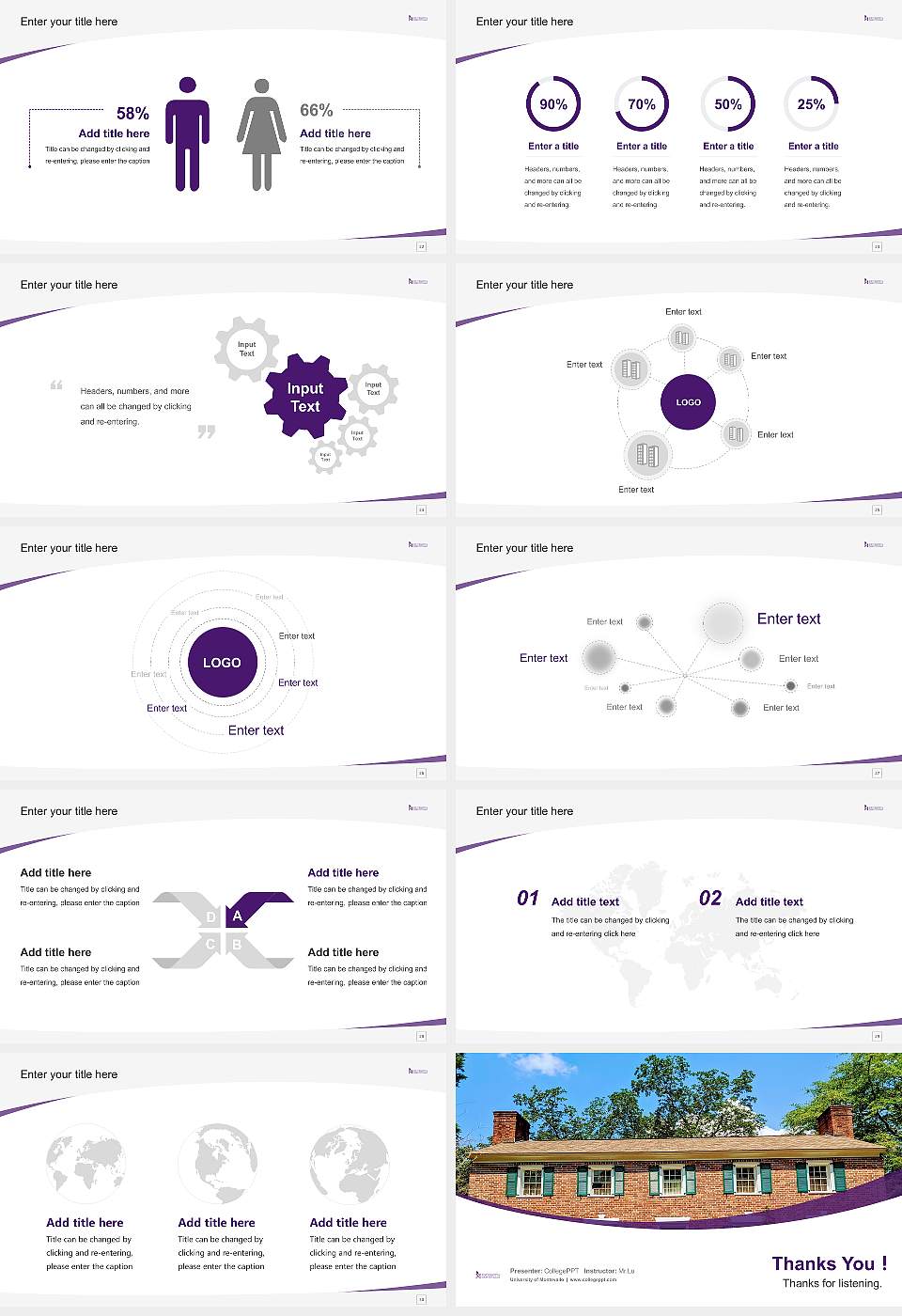 University of Montevallo Course/Courseware Creation PPT Template16:9 ratio PPT effect preview image4