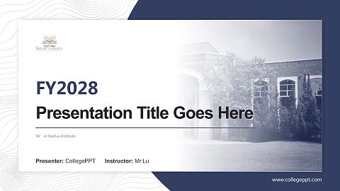 Sh’or Yoshuv Institute Academic Presentation/Research Findings Report PPT Template