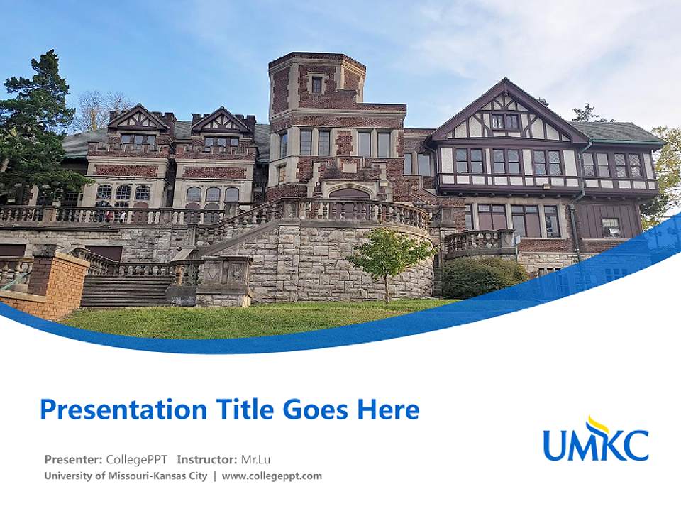 University of Missouri-Kansas City Course/Courseware Creation PPT Template4:3 ratio PPT effect preview image5