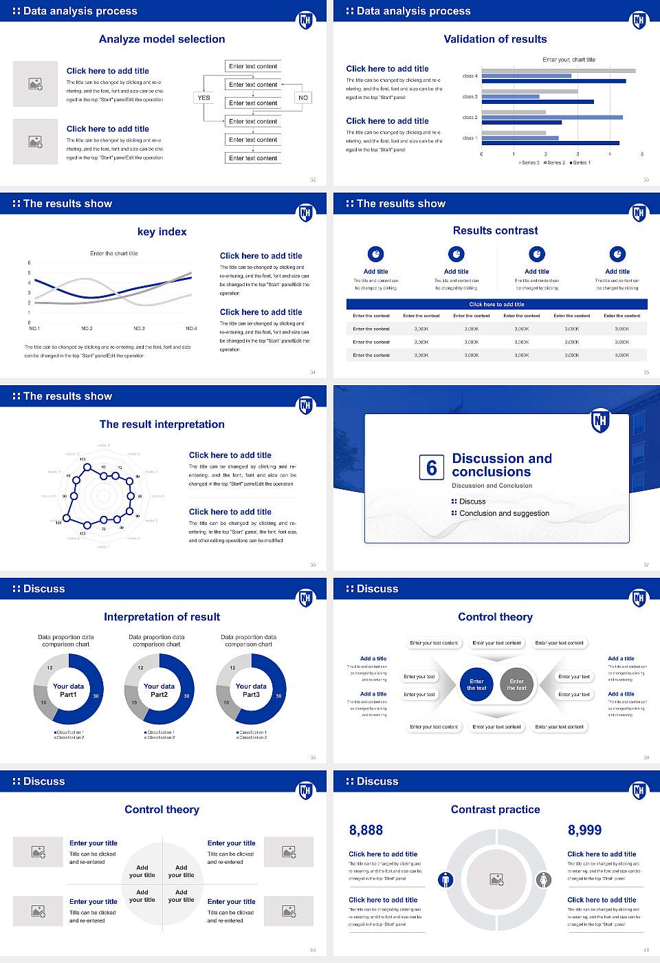 University of New Hampshire at Manchester Graduation Thesis Defense PPT Template16:9 ratio PPT effect preview image5