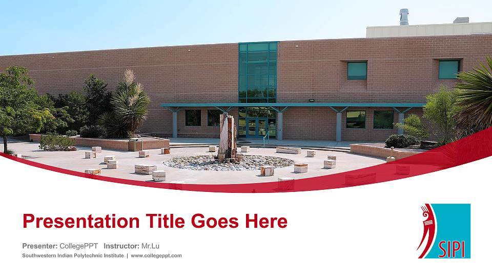 Southwestern Indian Polytechnic Institute Course/Courseware Creation PPT Template16:9 ratio PPT effect preview image