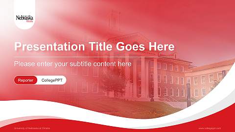 University of Nebraska at Omaha Lecture Sharing and Networking Event PPT Template