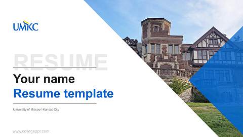 University of Missouri-Kansas City Resume PPT Template