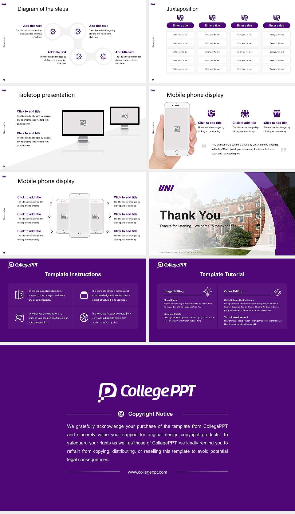 University of Northern Iowa Competition/Entrepreneurship Contest PPT Template16:9 ratio PPT effect preview image9