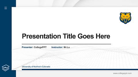 University of Northern Colorado Thesis Proposal/Graduation Defense PPT Template