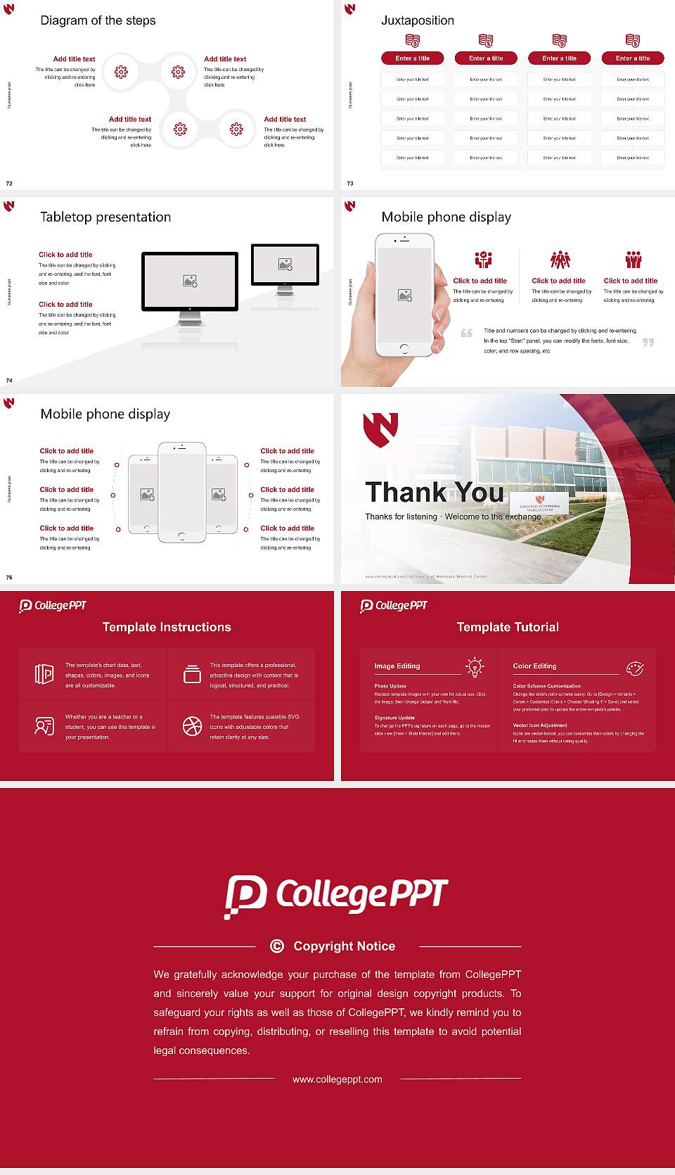 University of Nebraska Medical Center Competition/Entrepreneurship Contest PPT Template16:9 ratio PPT effect preview image9
