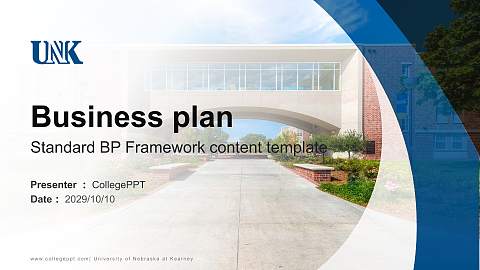 University of Nebraska at Kearney Competition/Entrepreneurship Contest PPT Template