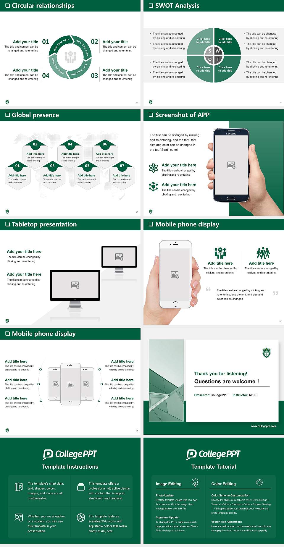 University of Mount Olive General Purpose PPT Template4:3 ratio PPT effect preview image5