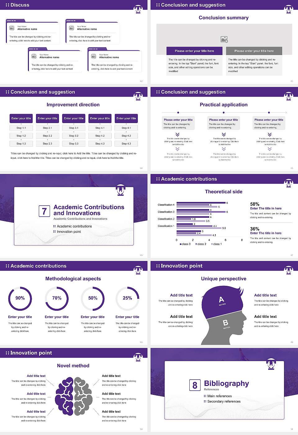 Tennessee Technological University Graduation Thesis Defense PPT Template16:9 ratio PPT effect preview image6