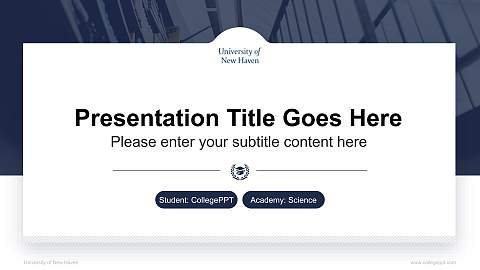 University of New Haven National Scholarship Defense PPT Template