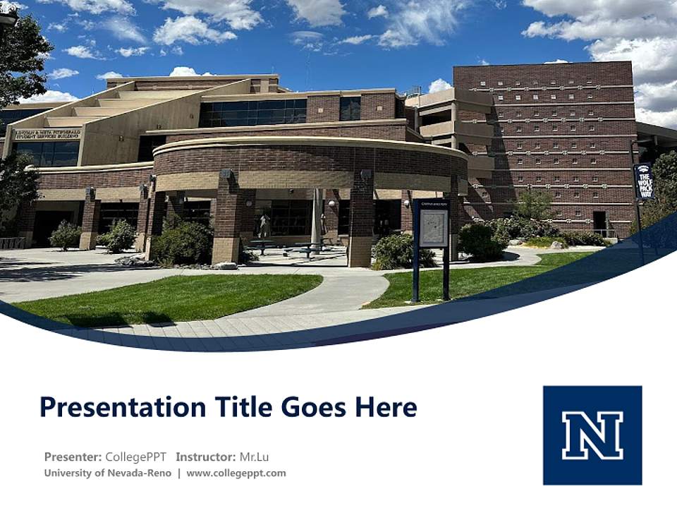 University of Nevada-Reno Course/Courseware Creation PPT Template4:3 ratio PPT effect preview image5