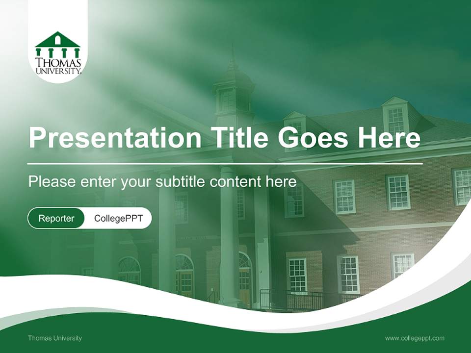 Thomas University Lecture Sharing and Networking Event PPT Template4:3 ratio PPT effect preview image4