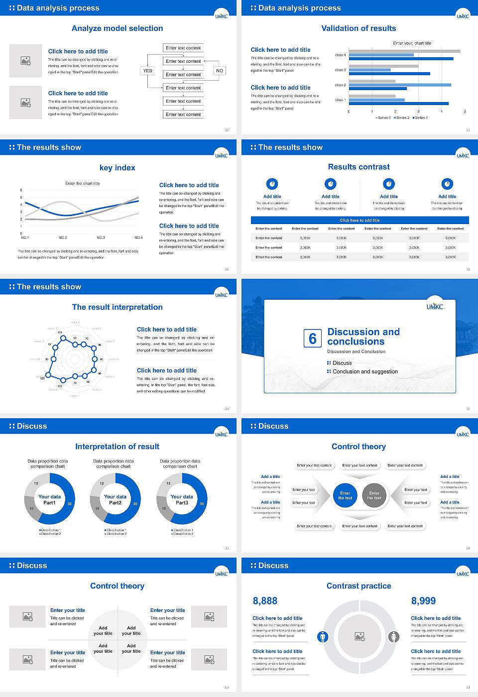 University of Missouri-Kansas City Graduation Thesis Defense PPT Template16:9 ratio PPT effect preview image5