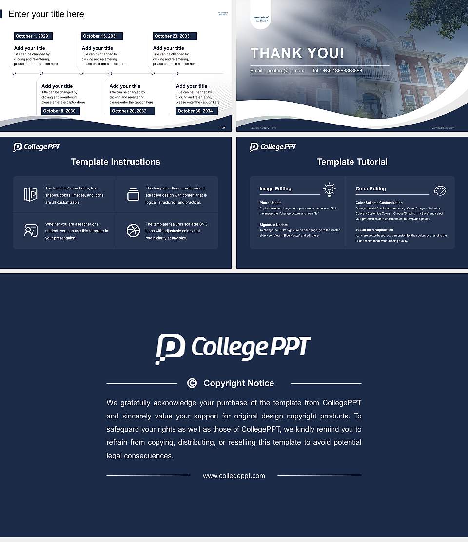 University of New Haven Lecture Sharing and Networking Event PPT Template16:9 ratio PPT effect preview image4