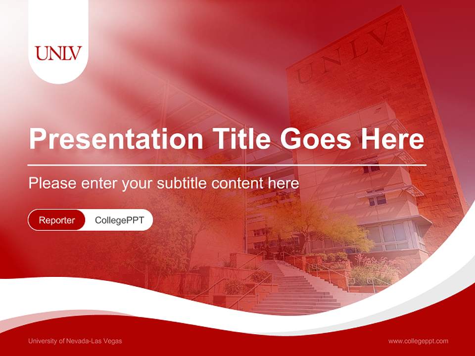 University of Nevada-Las Vegas Lecture Sharing and Networking Event PPT Template4:3 ratio PPT effect preview image4