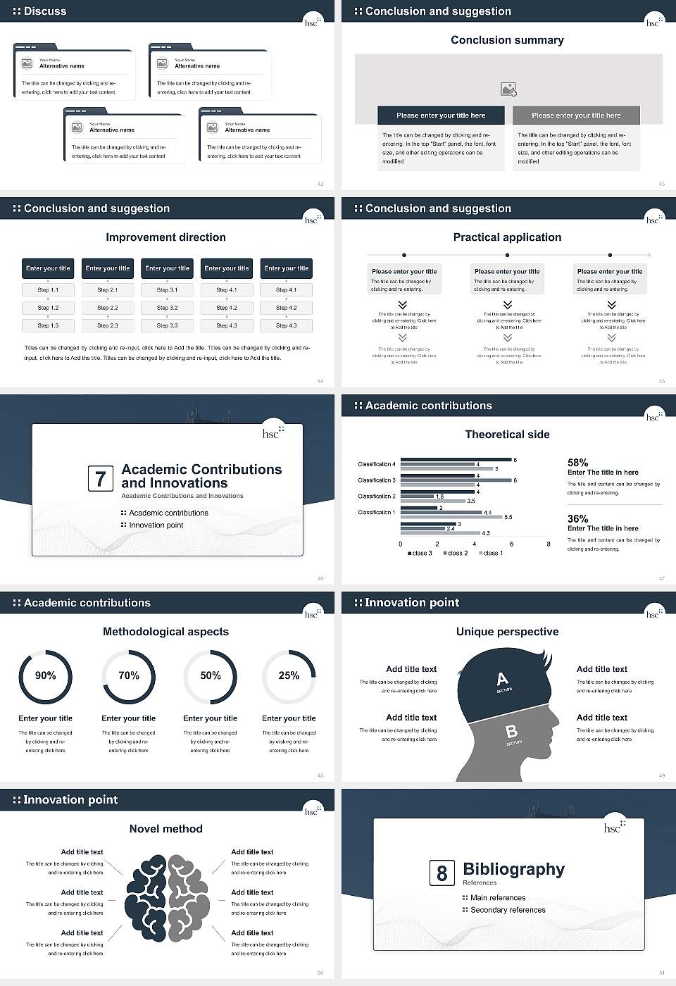 University of North Texas Health Science Center Graduation Thesis Defense PPT Template16:9 ratio PPT effect preview image6