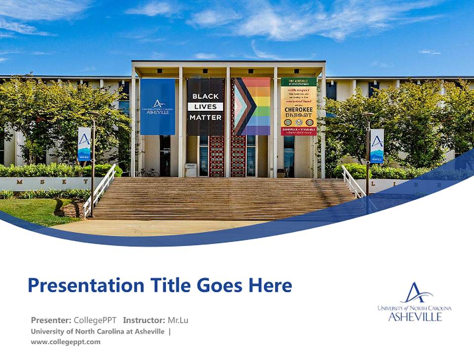 University of North Carolina at Asheville Course/Courseware Creation PPT Template4:3 ratio PPT effect preview image5