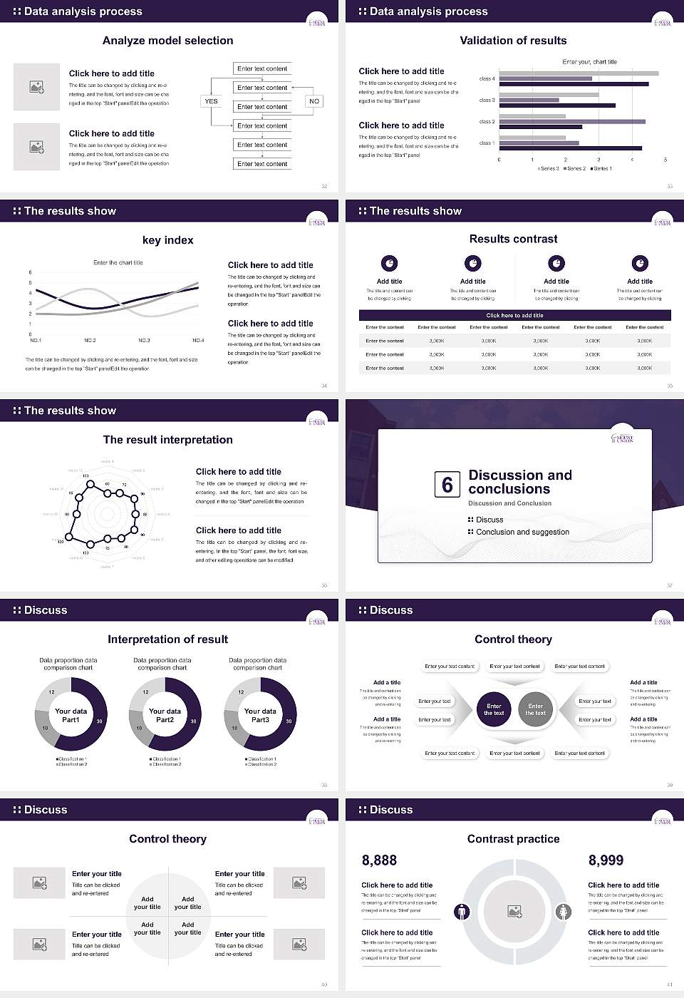 University of Mount Union Graduation Thesis Defense PPT Template16:9 ratio PPT effect preview image5