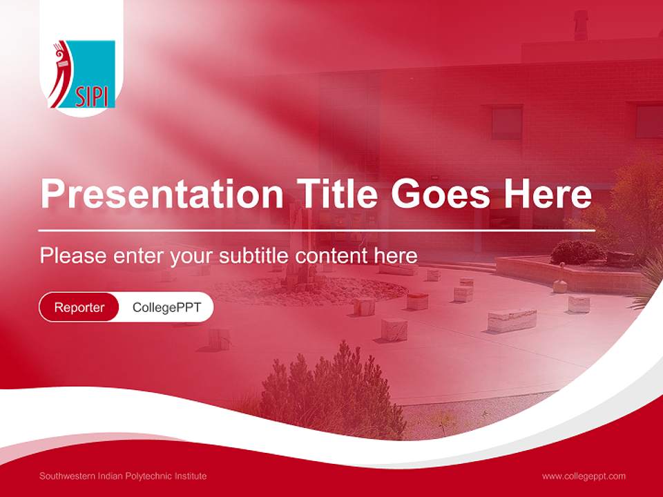 Southwestern Indian Polytechnic Institute Lecture Sharing and Networking Event PPT Template4:3 ratio PPT effect preview image4