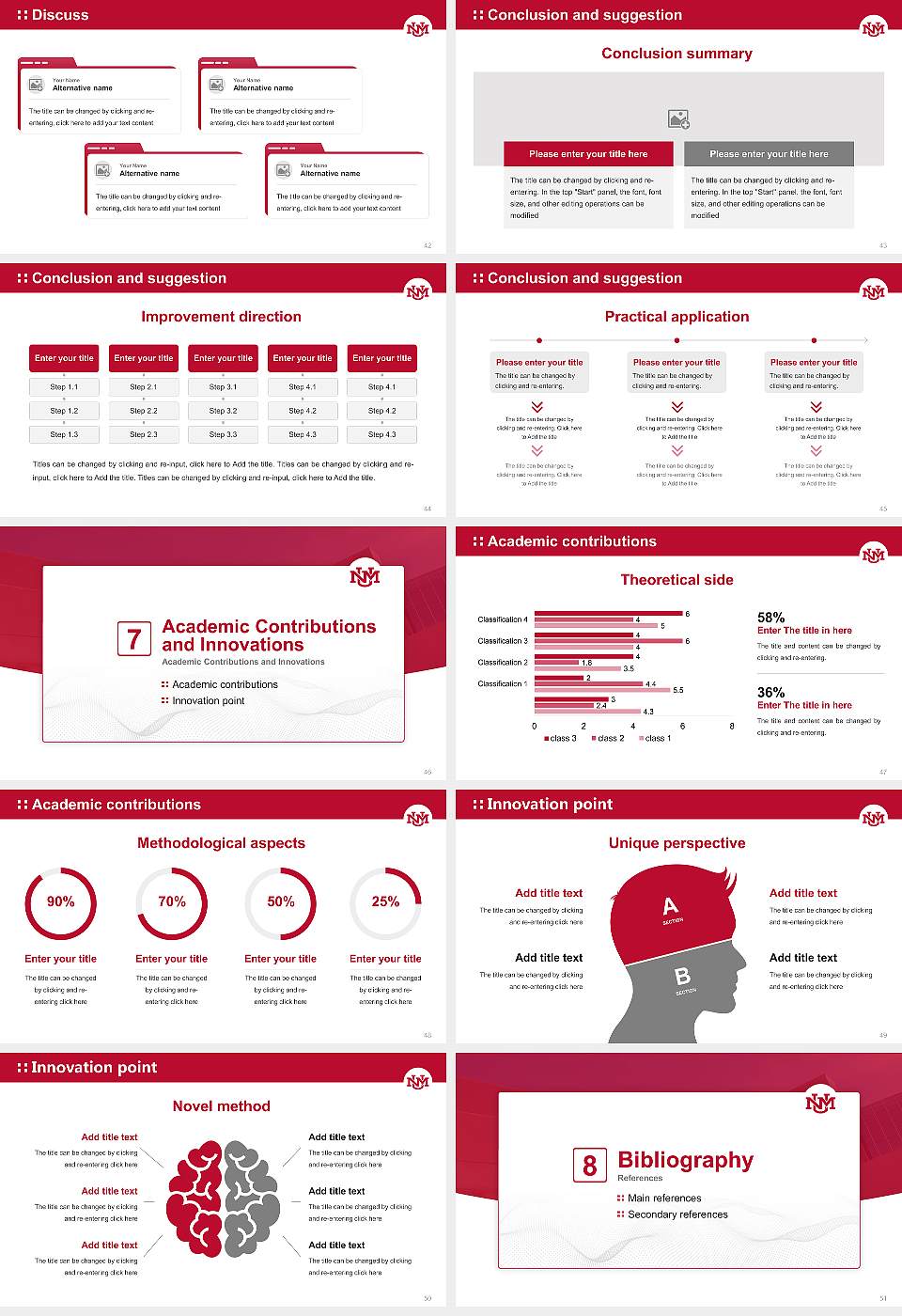 University of New Mexico-Main Campus Graduation Thesis Defense PPT Template16:9 ratio PPT effect preview image6