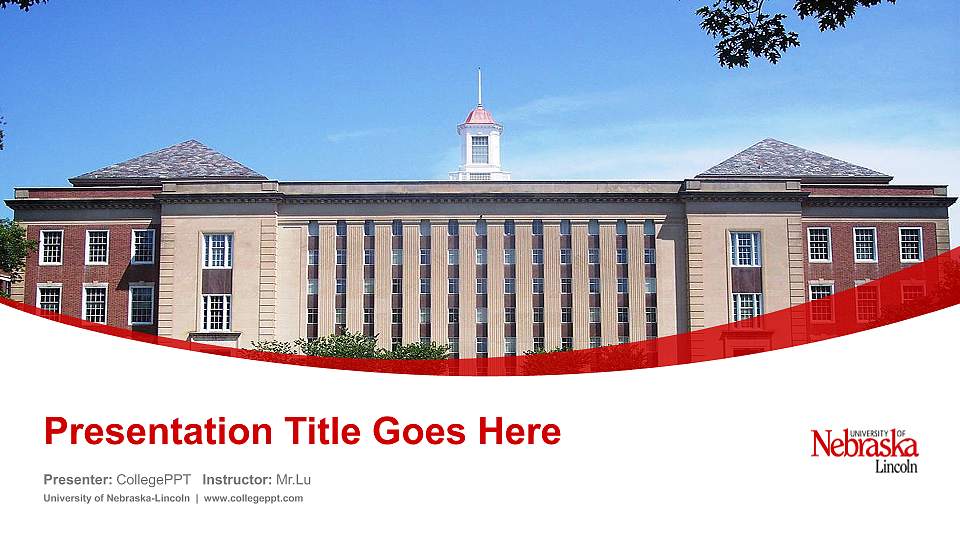 University of Nebraska-Lincoln Course/Courseware Creation PPT Template16:9 ratio PPT effect preview image
