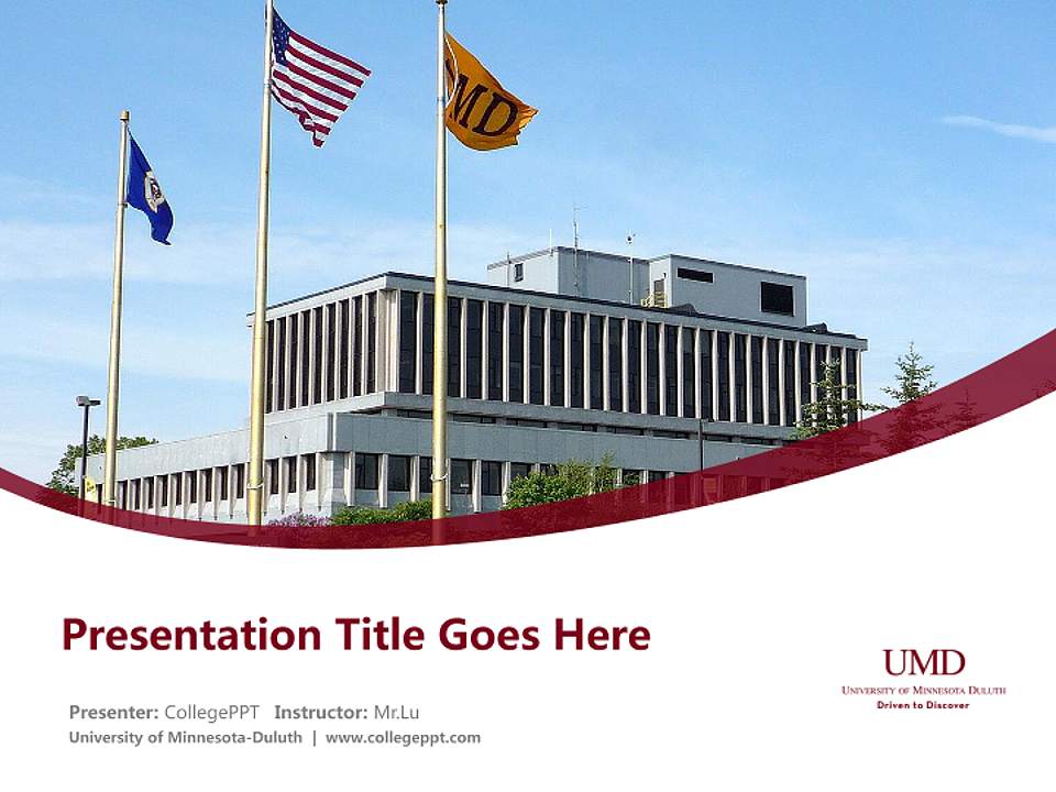 University of Minnesota-Duluth Course/Courseware Creation PPT Template4:3 ratio PPT effect preview image5