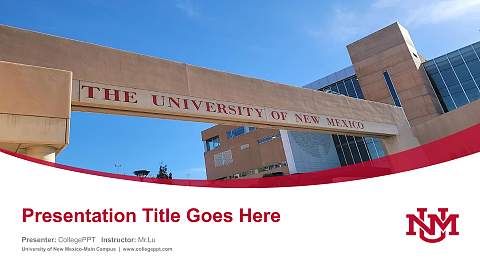 University of New Mexico-Main Campus Course/Courseware Creation PPT Template