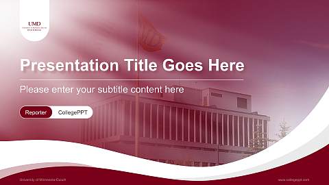 University of Minnesota-Duluth Lecture Sharing and Networking Event PPT Template