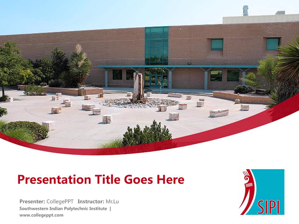 Southwestern Indian Polytechnic Institute Course/Courseware Creation PPT Template4:3 ratio PPT effect preview image5