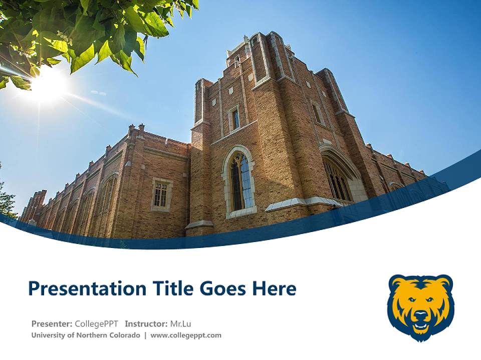 University of Northern Colorado Course/Courseware Creation PPT Template4:3 ratio PPT effect preview image5