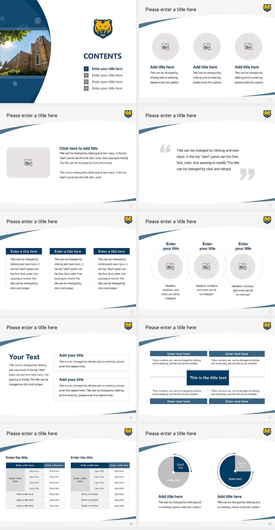 University of Northern Colorado Course/Courseware Creation PPT Template4:3 ratio PPT effect preview image2