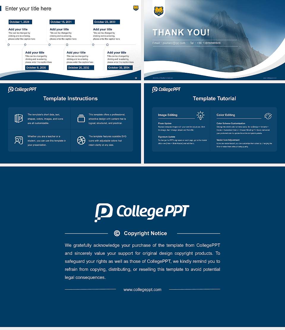University of Northern Colorado Lecture Sharing and Networking Event PPT Template16:9 ratio PPT effect preview image4