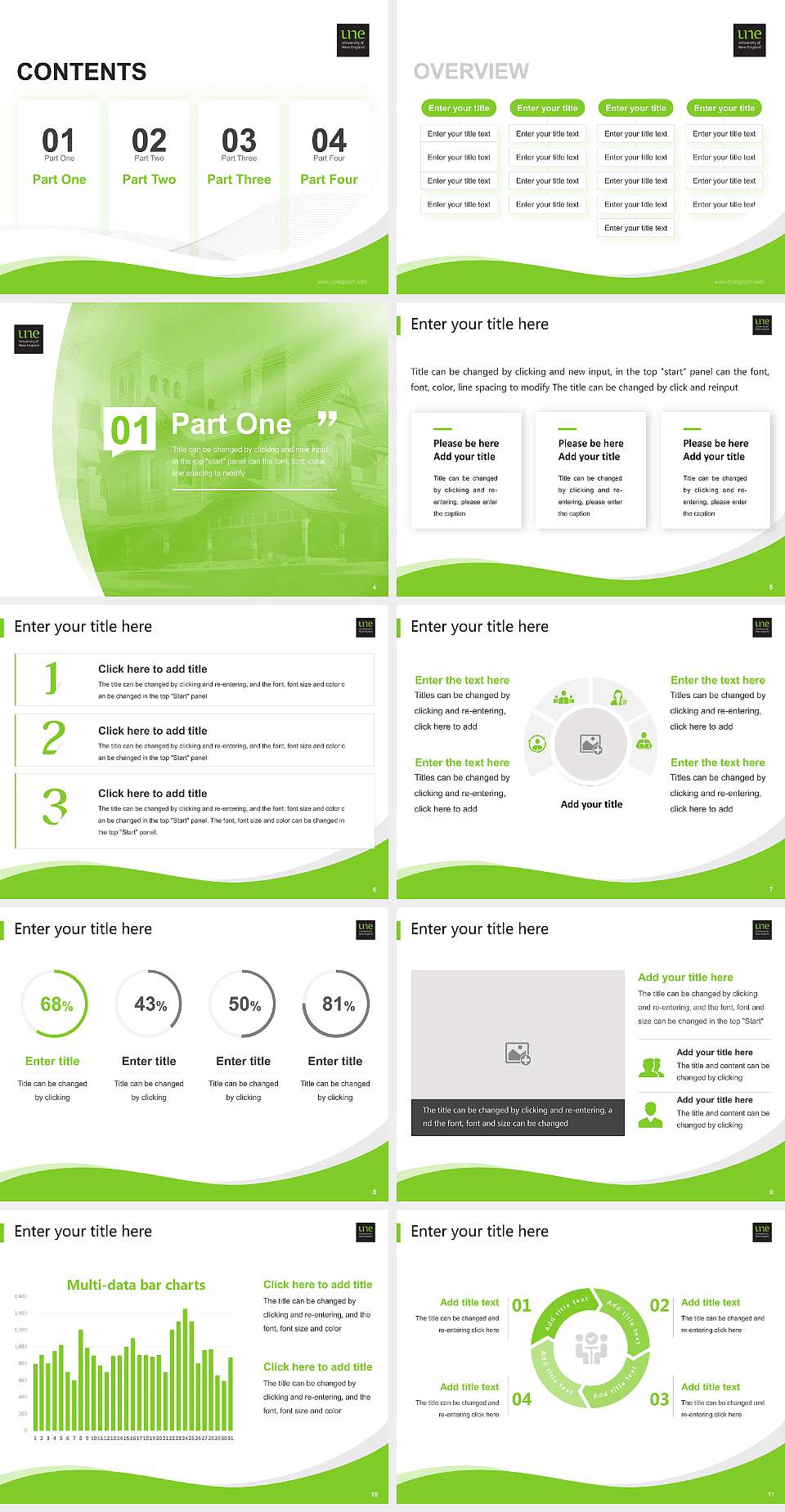 University of New England Lecture Sharing and Networking Event PPT Template4:3 ratio PPT effect preview image2