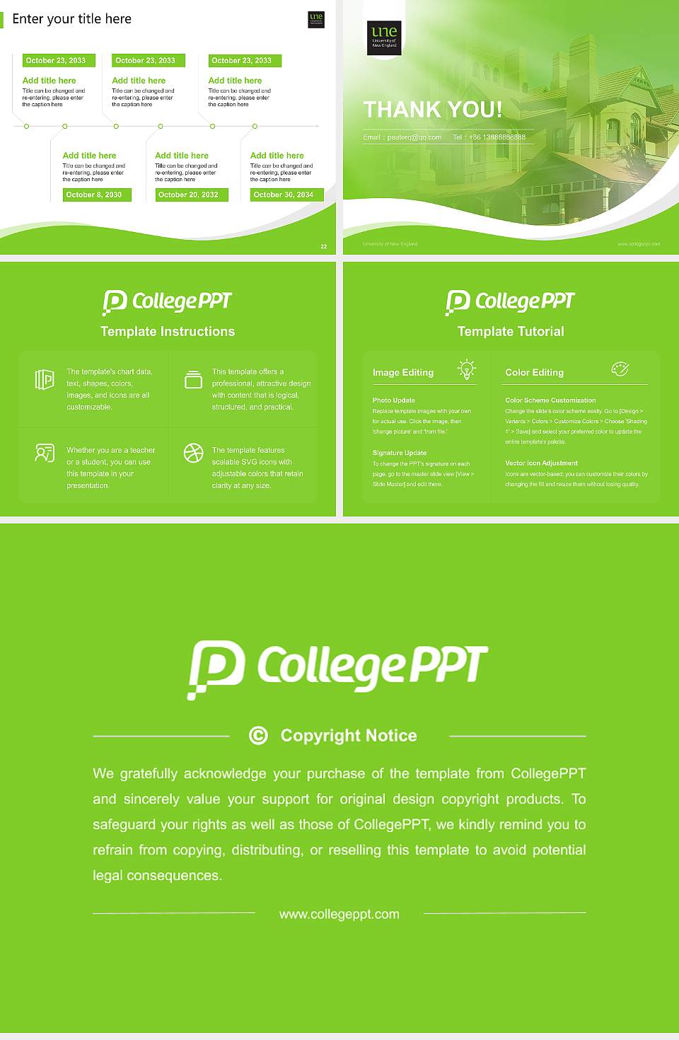 University of New England Lecture Sharing and Networking Event PPT Template4:3 ratio PPT effect preview image4