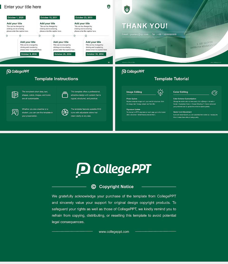 University of Mount Olive Lecture Sharing and Networking Event PPT Template16:9 ratio PPT effect preview image4