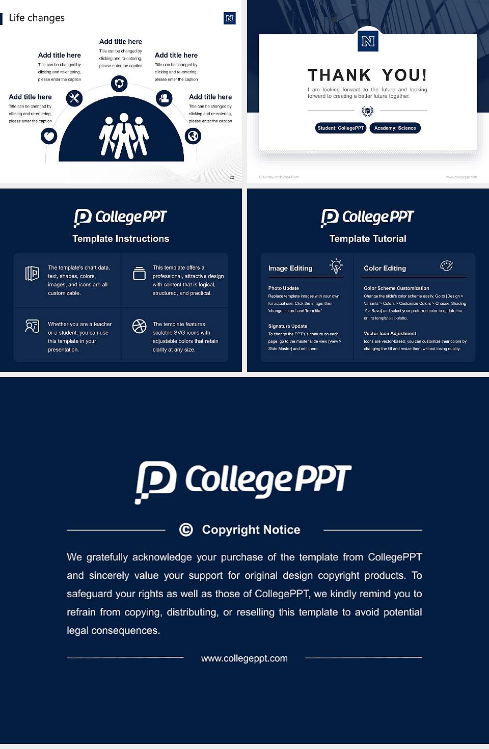 University of Nevada-Reno National Scholarship Defense PPT Template4:3 ratio PPT effect preview image4