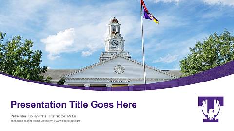 Tennessee Technological University Course/Courseware Creation PPT Template