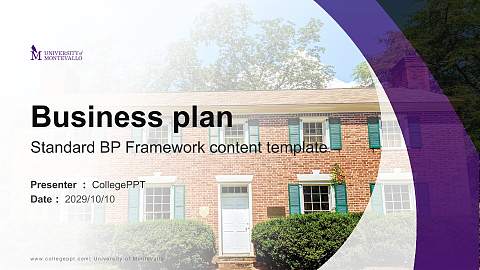 University of Montevallo Competition/Entrepreneurship Contest PPT Template