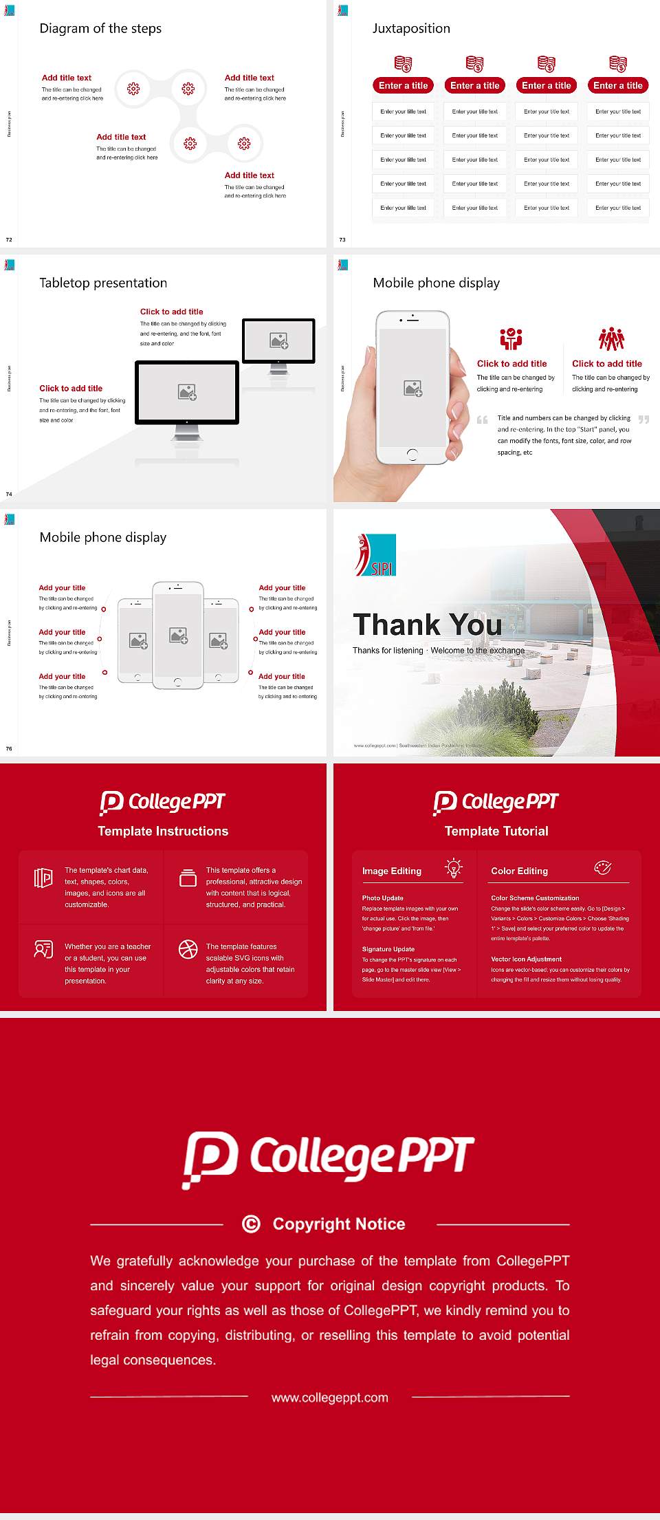 Southwestern Indian Polytechnic Institute Competition/Entrepreneurship Contest PPT Template4:3 ratio PPT effect preview image9