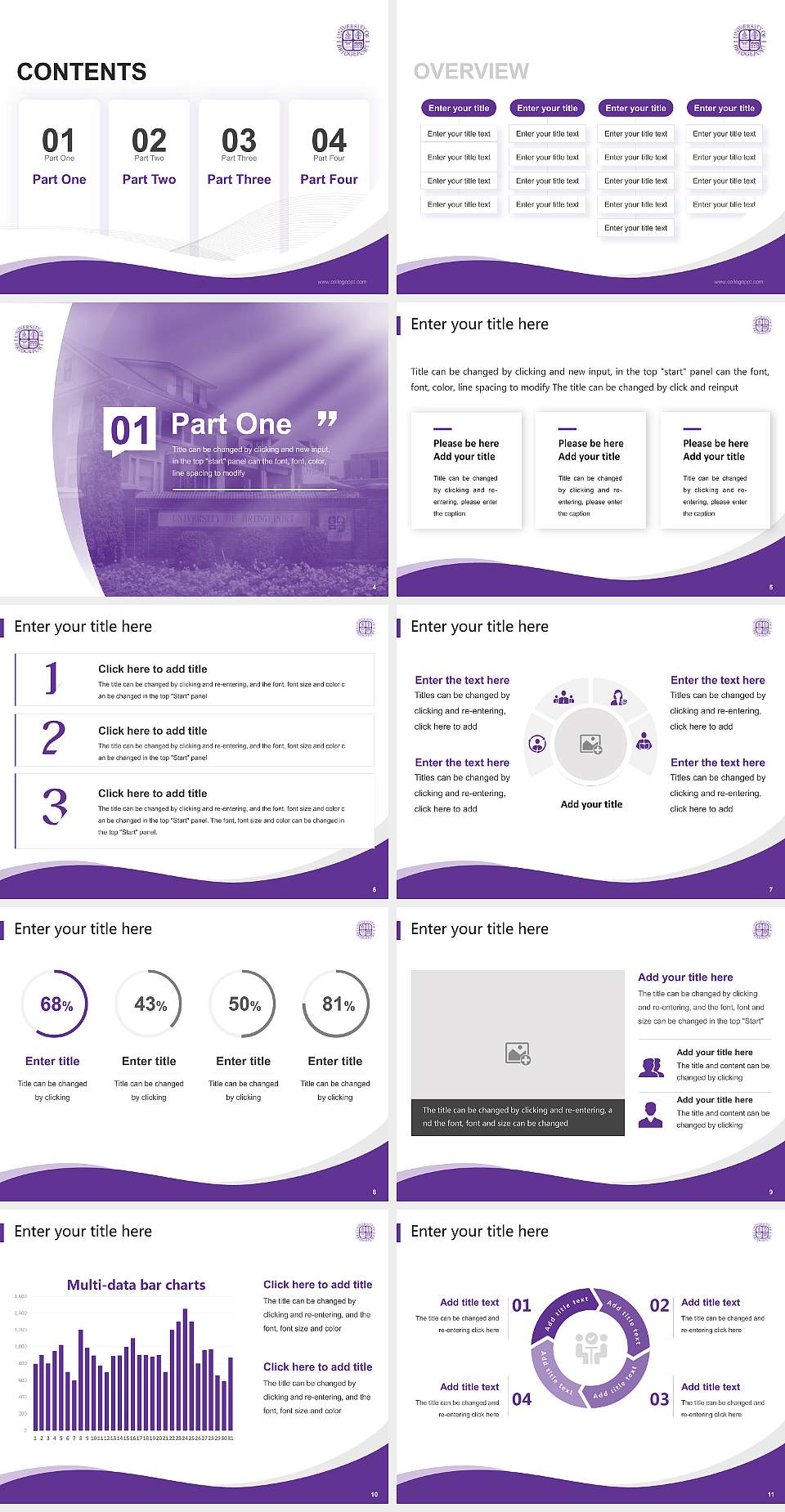 University of Bridgeport Lecture Sharing and Networking Event PPT Template4:3 ratio PPT effect preview image2