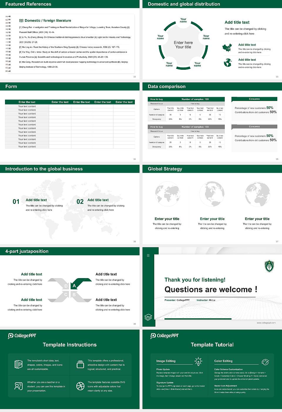 University of Mount Olive Thesis Proposal/Graduation Defense PPT Template16:9 ratio PPT effect preview image4