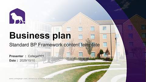 University of North Alabama Competition/Entrepreneurship Contest PPT Template