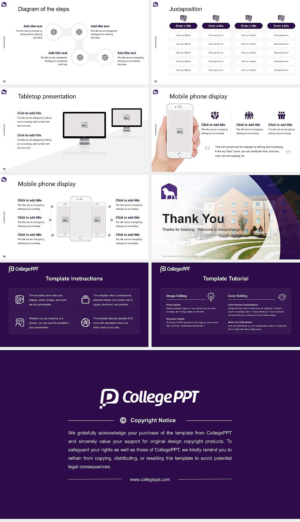 University of North Alabama Competition/Entrepreneurship Contest PPT Template16:9 ratio PPT effect preview image9