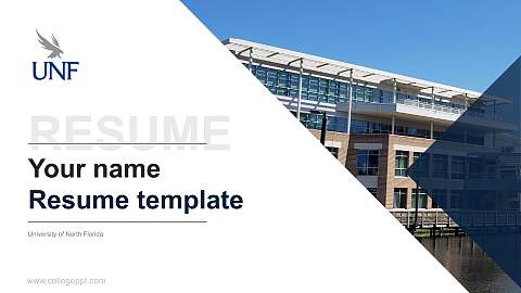 University of North Florida Resume PPT Template